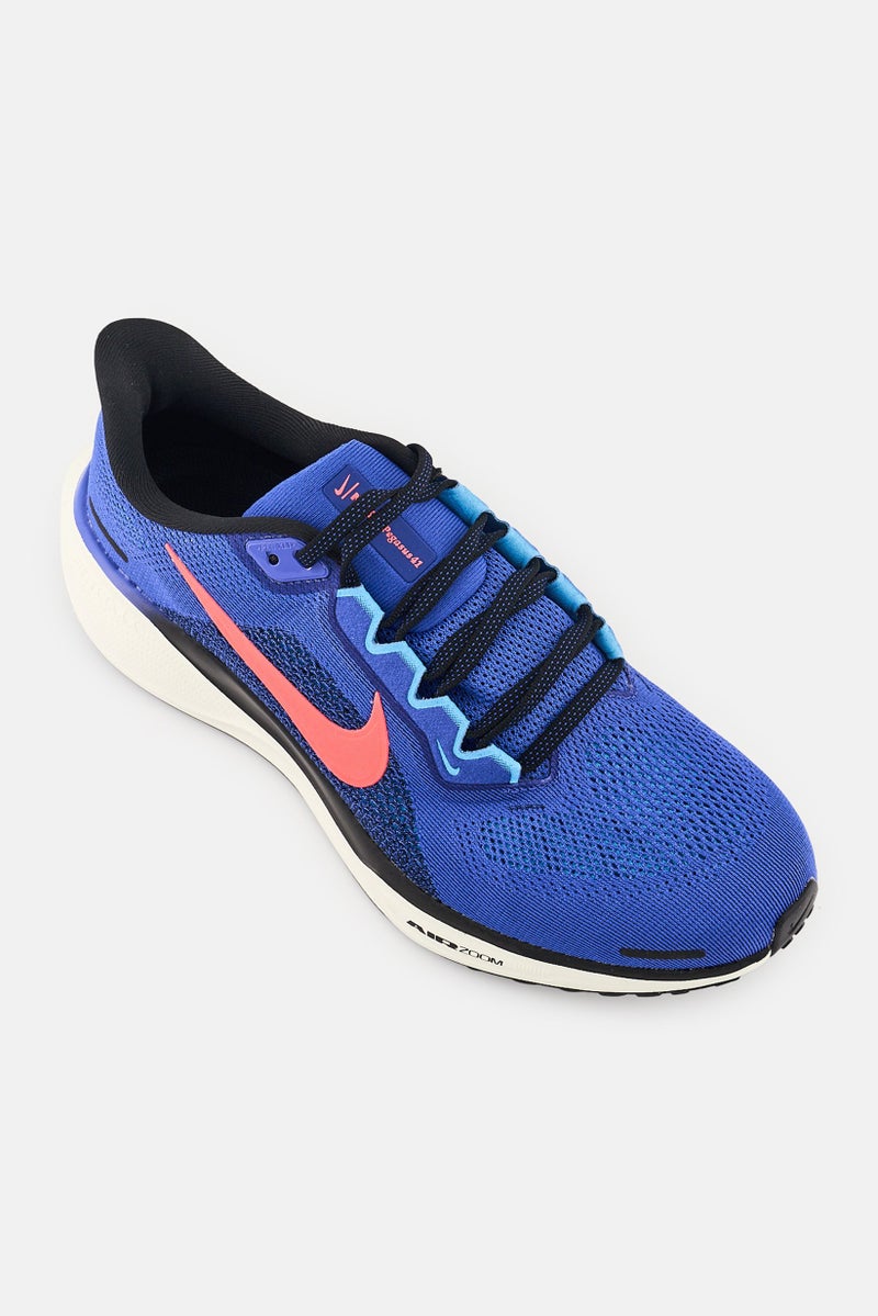 Nike Men Air Zoom Pegasus 41 Lace Up Running Shoes, Blue - Image 1